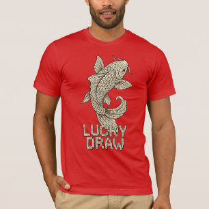 Mahjong-Koi-Fisch-Shirt Lucky Draw Kachel Tee