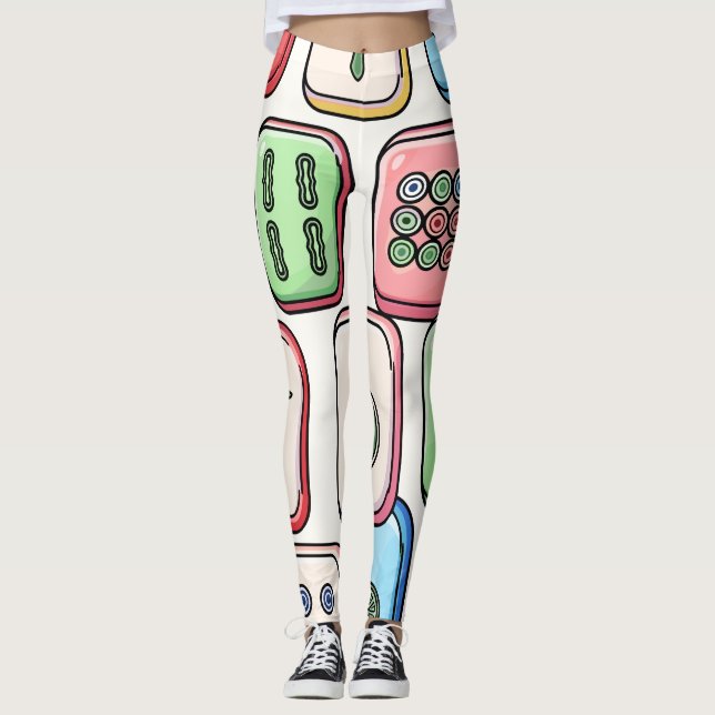 Mahjong-Leggings Leggings (Vorderseite)