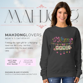 Mahjong-Liebhaber Damen Basic Sweatshirt