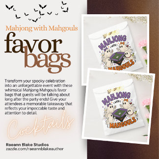 Mahjong Mahgouls Cocktail Favor Tüten Geschenktütchen