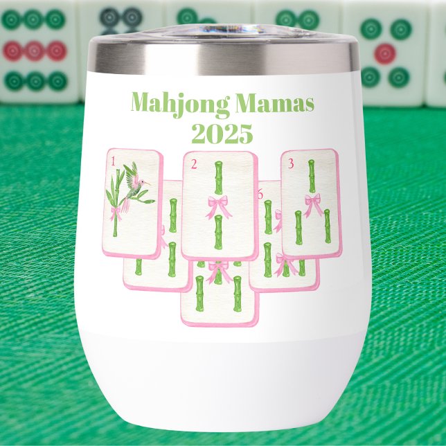 Mahjong Mamas Mahjong Bamboo Tiles Bows Coquette (Von Creator hochgeladen)