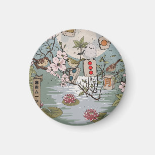 Mahjong Mondaufgang Magnet