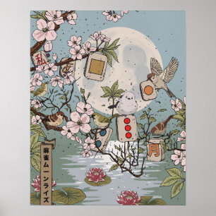 Mahjong Mondaufgang Poster