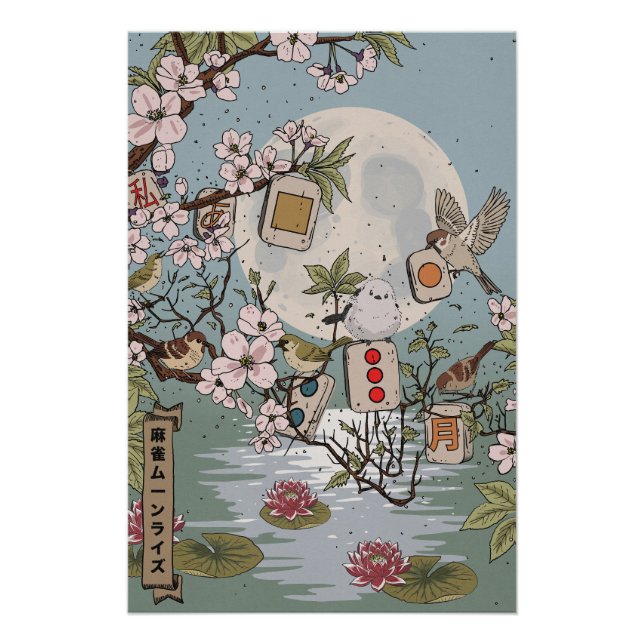 Mahjong Moonrise Poster (Vorderseite)
