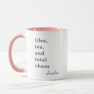 Mahjong-Mutter-Kacheln-Tee-Chaos-Lustiger-Spruch-N Tasse