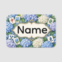 Mahjong Namensschild