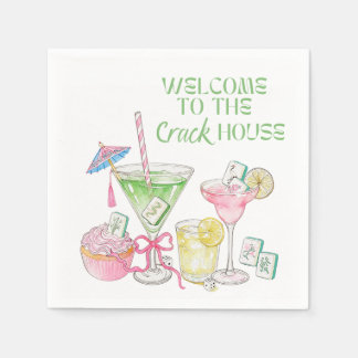 Mahjong-Party-Cocktailservietten Serviette