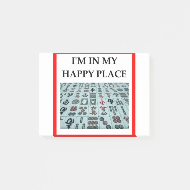 Mahjong Post-it Klebezettel (Vorderseite)