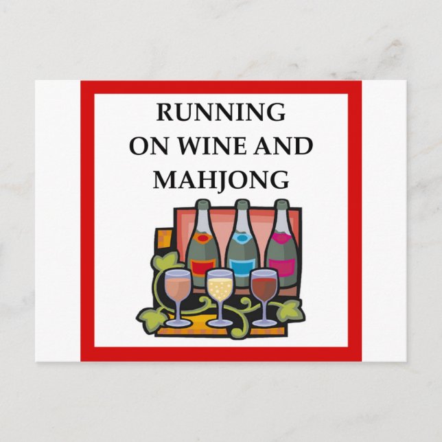 MAHJONG POSTKARTE (Vorderseite)