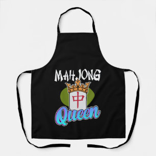 Mahjong Queen Game Mahjong Player Games Graphic Schürze