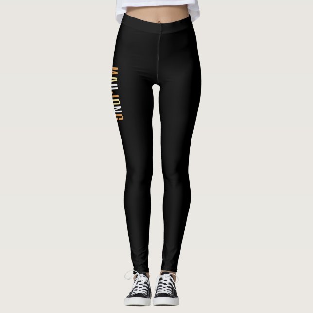 Mahjong Queen Letters Leggings (Vorderseite)