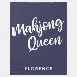 Mahjong Queen Personalisiert Fleecedecke