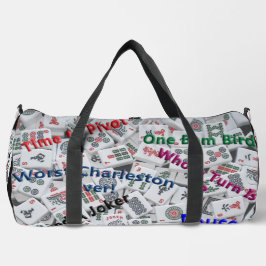 Mahjong-Reißverschluss-Tasche groß Duffle Bag