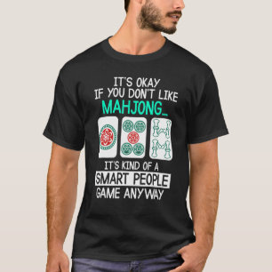 Mahjong Smart People T-Shirt China Game für Männer