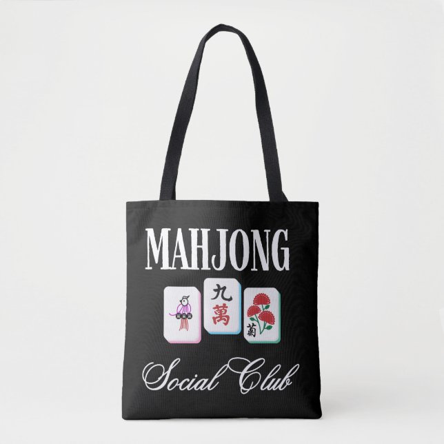 Mahjong Sozialclub  Tasche (Vorderseite)