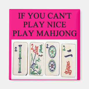 MAHJONG-Spieler Magnet