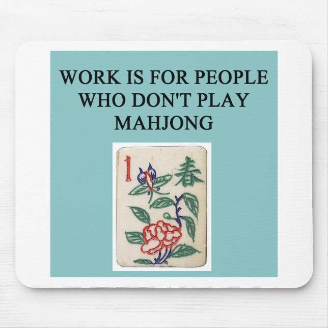 mahjong Spielspieler Mousepad (Vorne)
