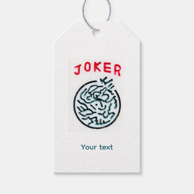 MahJong Symbol Joker Geschenkanhänger (Vorderseite)