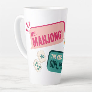 Mahjong-Tasse – Ich: Mahjong! Die Karte: Mädchen, Milchtasse