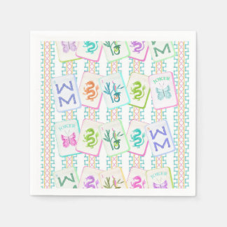 MAHJONG TILE NAPKIN SERVIETTE