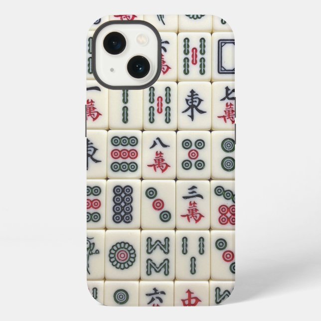 Mahjong Tiles iPhone Hülle (Rückseite)