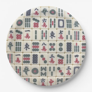 Mahjong Tiles Pappteller