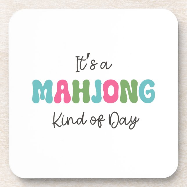 Mahjong-Untersetzer Getränkeuntersetzer (Vorderseite)