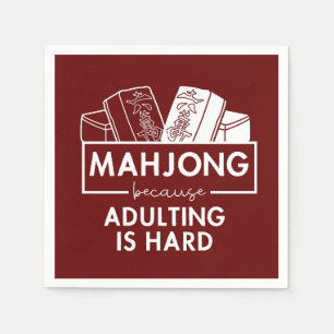 Mahjong, weil das Ehebruch schwer ist Serviette