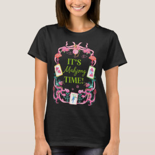 Mahjong-Zeit Kokette Schleife Ästhetik Mah Jong Sp T-Shirt
