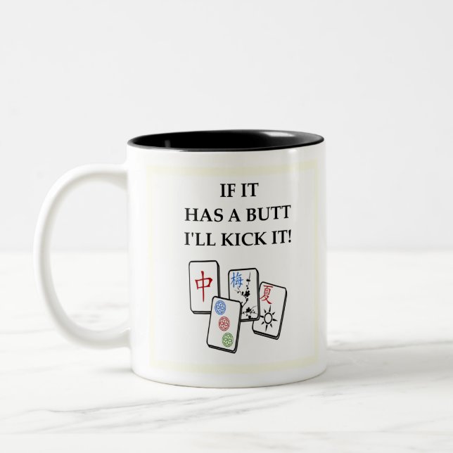 Mahjong Zweifarbige Tasse (Links)