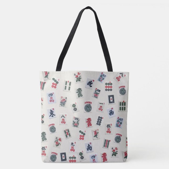 MahJongg Spielsymbole Design Tasche (Vorderseite)