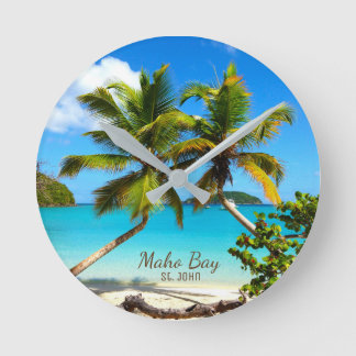Maho Bay Beach St. John Horloge murale