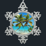 Maho Bay Beach St. John Pewter Snowflake Ornament<br><div class="desc">Schönes, tropisches Schneeflockenschmuck mit einem fotografischen Bild der prächtigen Maho Beach Palms, auf der Insel St. John U.S.V.I. Das Ornament ist eine schöne Ergänzung zu Ihrer Sammlung oder eine tolle Geschenkidee auch für Familie und Freunde! Für mehr Karten, Postkarten, Schmuck, Wohngestaltung und Geschenkartikel mit diesem wunderbaren Bild und andere Orte...</div>