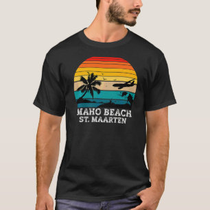 Maho Beach Caribbean Insel St Maarten T-Shirt