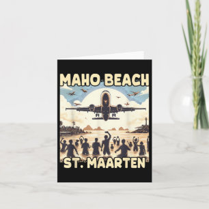 Maho Beach St. Maarten Karte