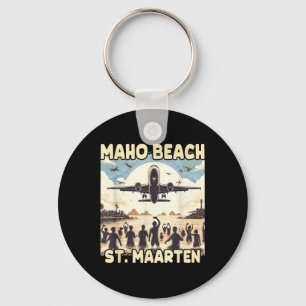 Maho Beach St. Maarten Schlüsselanhänger
