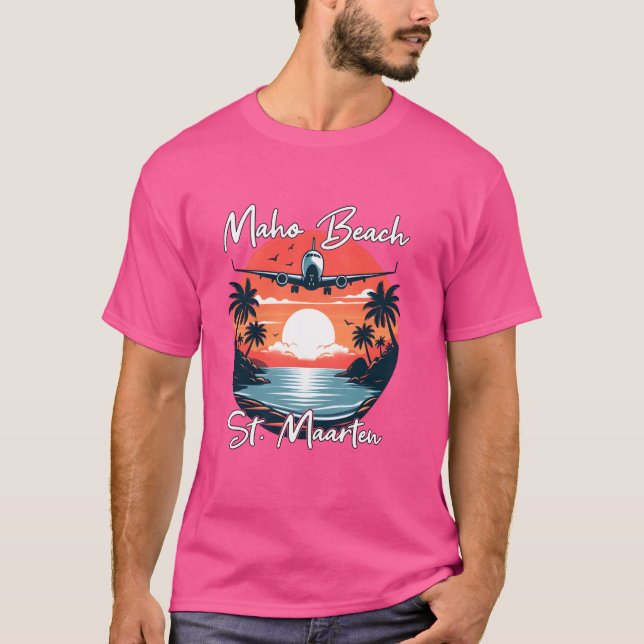 Maho Beach St. Maarten T-Shirt (Vorderseite)