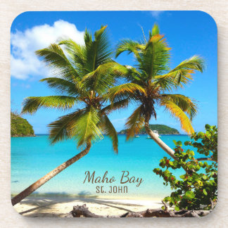 Maho Bucht-Strand-Johannes-Untersetzer - Set 6 Getränkeuntersetzer