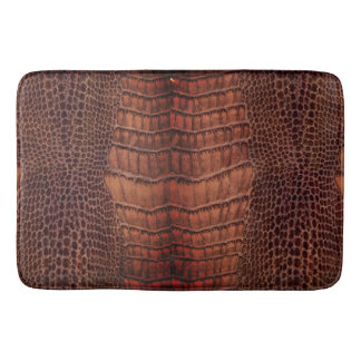 Mahogany Alligator Classic Reptile Leder (Imitate) Badematte