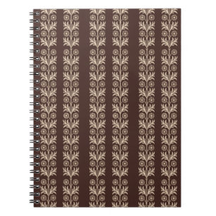 Mahogany Arts and Crafts Blumengestein Notizblock