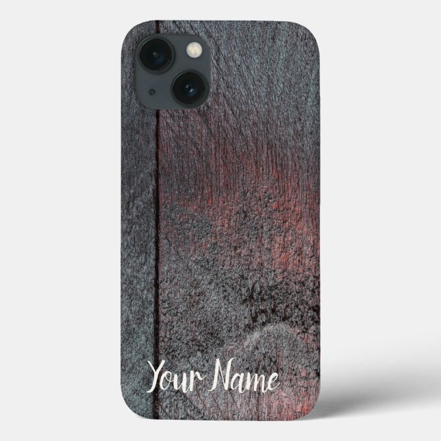 Mahogany wood background used look Case-Mate iPhone hülle (Rückseite)