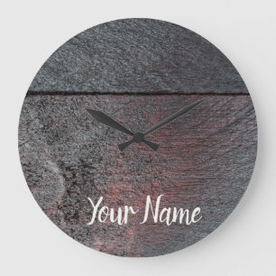 Mahogany wood background used look große wanduhr