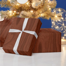 Mahogany Wood Look Woodworker Rustik Geschenkpapier