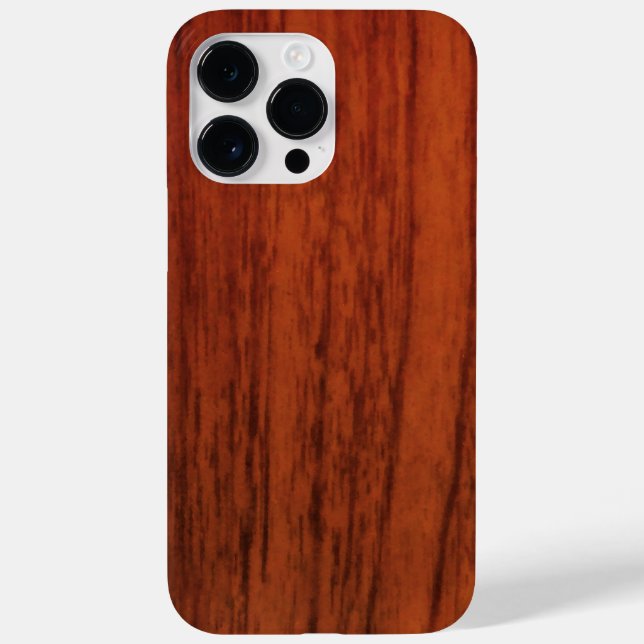 Mahogany Wood Print Case-Mate iPhone 14 Pro Max Hülle (Rückseite)
