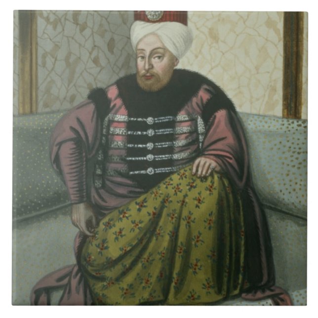 Mahomet (Mehmed) (1642-93) Sultan IV 1648-87, von Fliese (Vorderseite)