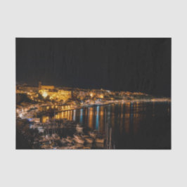 Mahon Hafen am Abend - Menorca, Spanien Seidenpapier