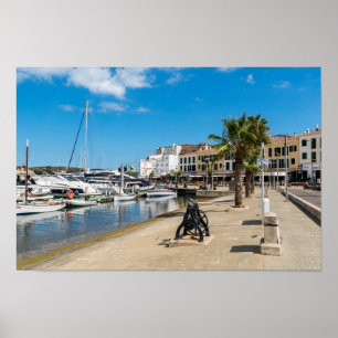 Mahon und Paseo maritimo - Menorca, Spanien Poster
