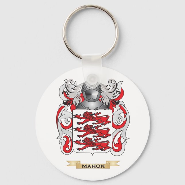 Mahon-Wappen (Familienwappen) Schlüsselanhänger (Vorderseite)