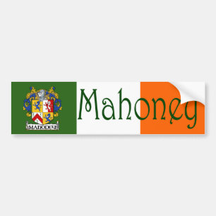 Mahoney Coat of Arms Flag Autoaufkleber