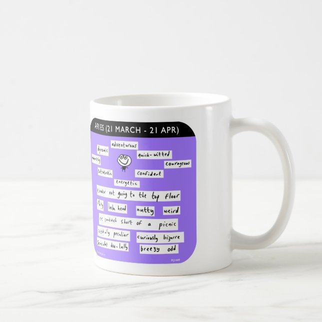 "Mahoney MJ1449 Joe-" Widdertierkreis starsign Kaffeetasse (Rechts)